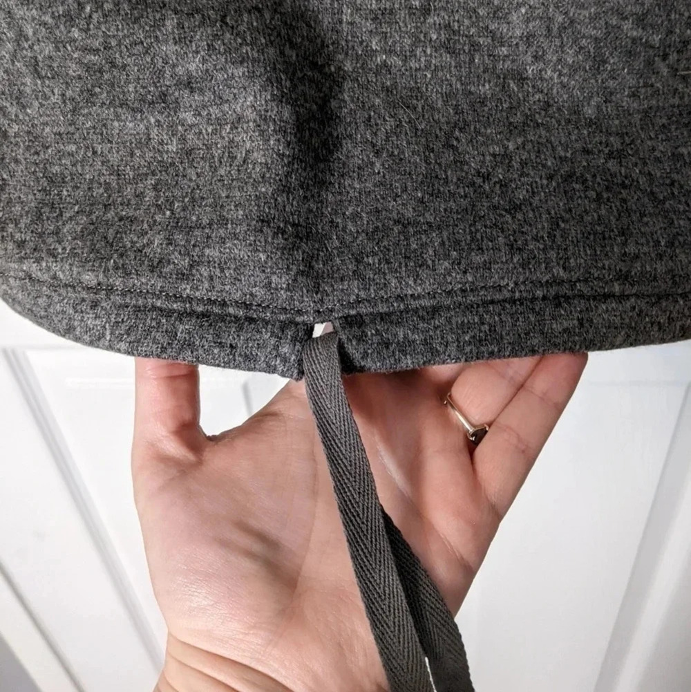 Prana Recycled Wool Blend Hooded Ziller Sweatshirt in Heather Grey Size XS - Picture 10 of 12